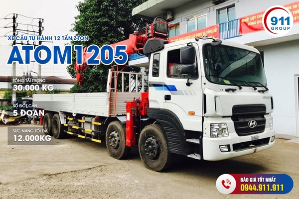 Xe cẩu tự hành 12 tấn Z-Ton - Model: Atom 1205
