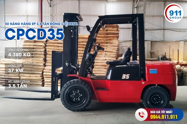 Xe nâng hàng EP 3.5 Tấn động cơ Diesel - CPCD35