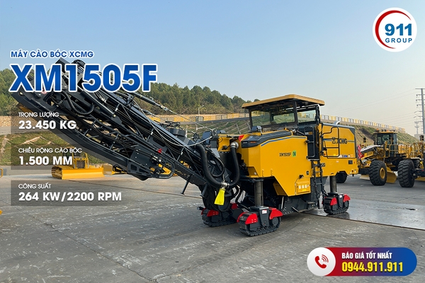 Máy cào bóc XCMG tải trọng 23.5 tấn Model: XM1505F