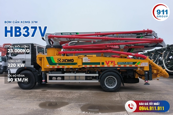 Bơm cần XCMG 37M - Bán Xe Bơm bê tông cần 37M XCMG