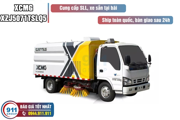 Xe quét đường XCMG 5m3 xe cơ sở Isuzu - XZJ5071TSLQ5