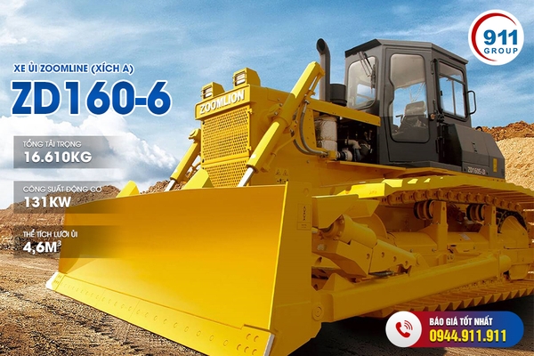 Xe ủi Zoomlion ZD160-6 ( Xích A) - 911 Group