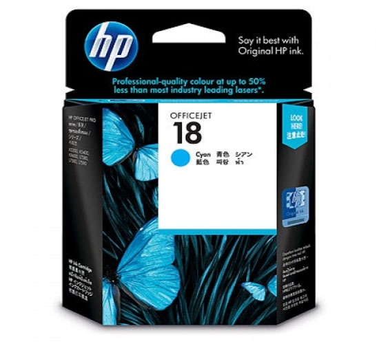 Hộp mực in phun màu HP 18 Cyan