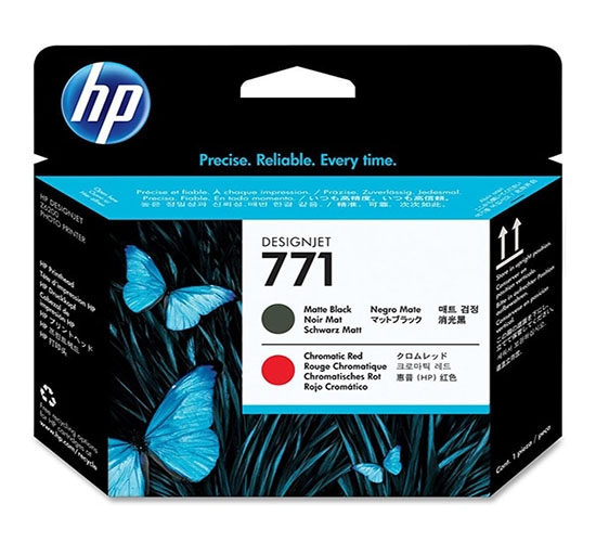 Đầu phun HP 771 Mte Bk/Chromatic red