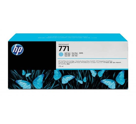 Hộp mực in phun màu HP 771 Lt Cyan