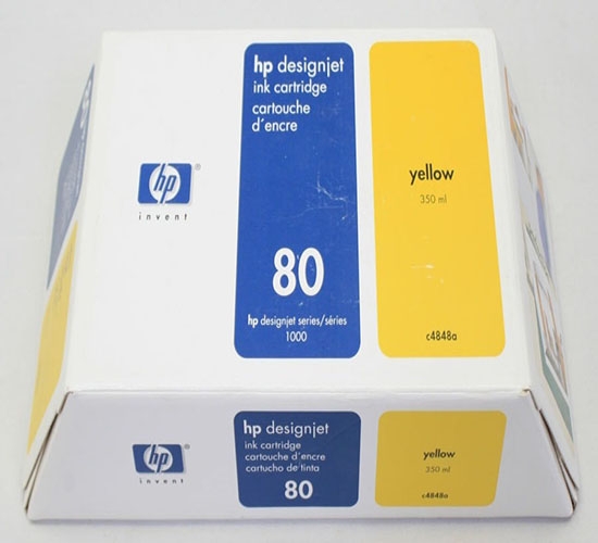 Hộp mực in phun màu HP No 80 Yellow