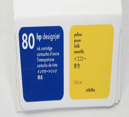 Hộp mực in phun màu HP No 80 Yellow
