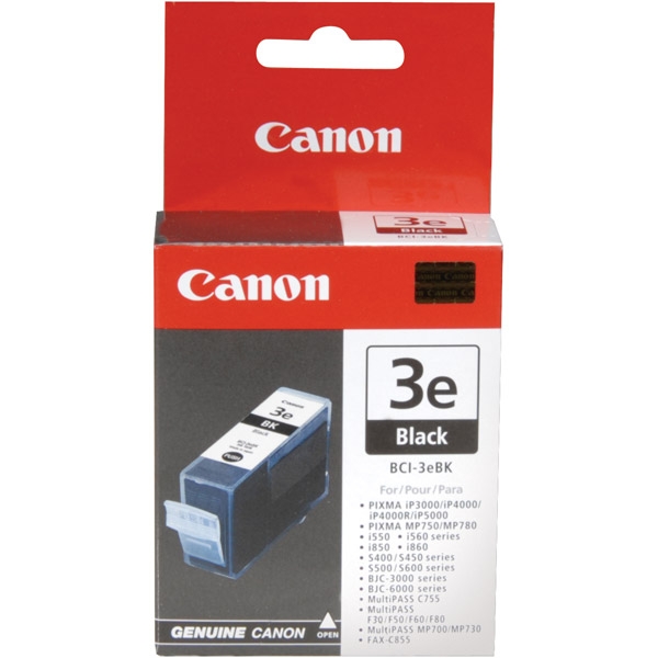 Hộp mực in phun màu Canon BCI-3eBK chính hãng