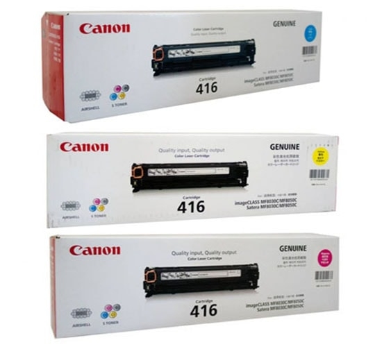 Hộp mực laser màu Canon - Cartridge 416 C/M/Y chính hãng