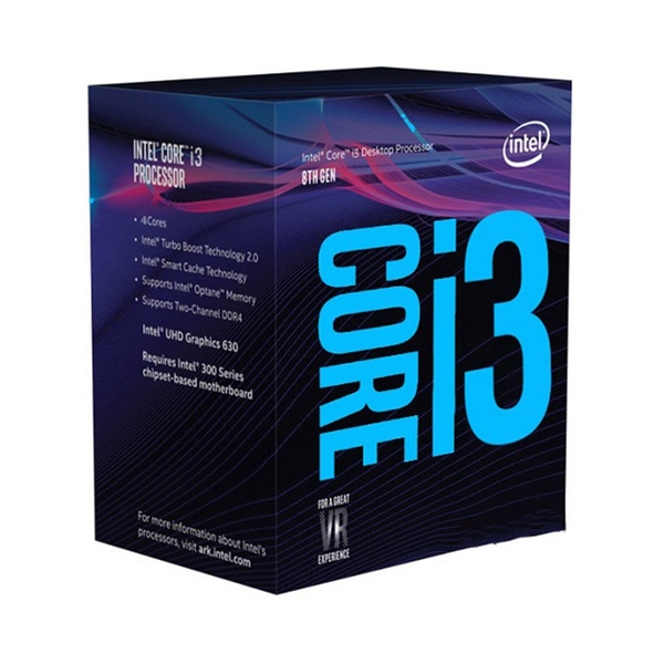 CPU Intel Core i3-8100 3.6Ghz / 6MB / 4 Cores, 4 Threads / ocket 1151 (Coffee Lake )