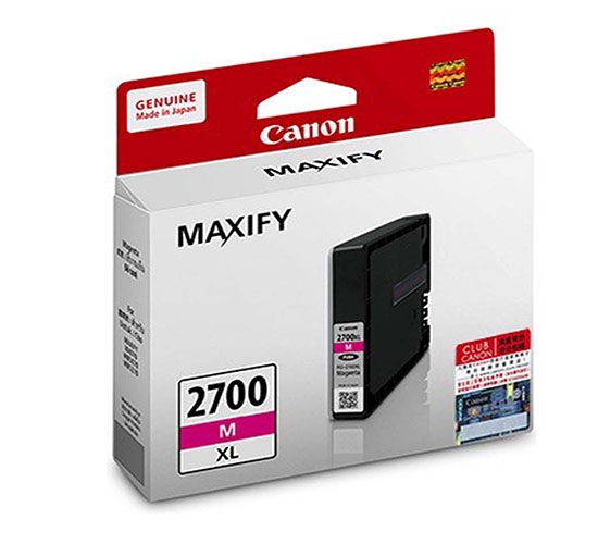 Hộp mực in phun màu Canon PGI-2700 C M Y  XL chính hãng