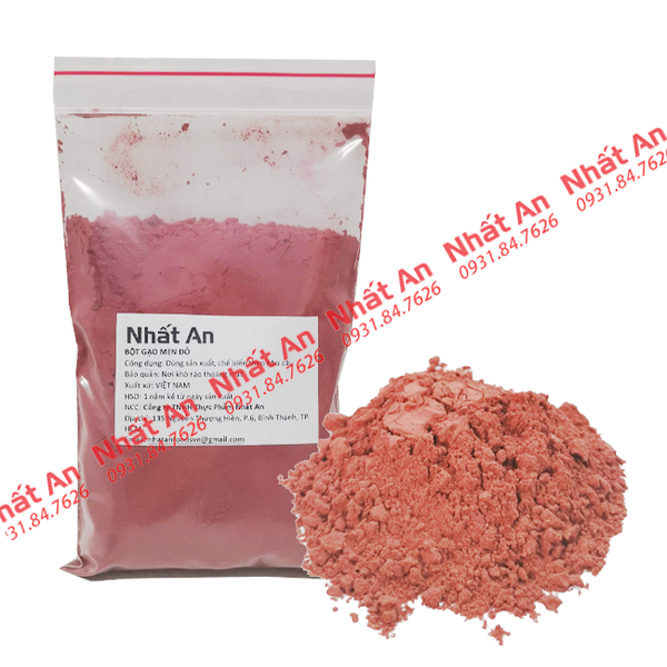 Bột gạo men đỏ tự nhiên/ Bột hồng phúc (100gr/ 500gr/ 1kg)