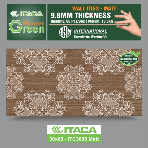 GẠCH ỐP ITACA ITC3608 Matt