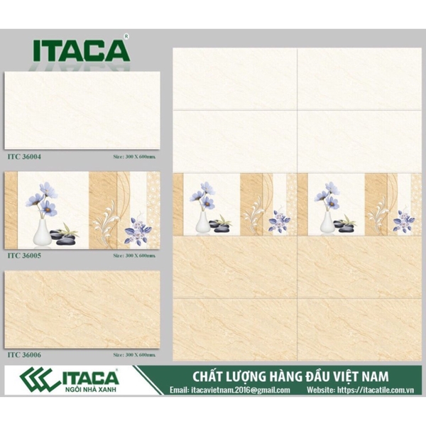 GẠCH ỐP 30x60 ITACA: ITC36004.005.006
