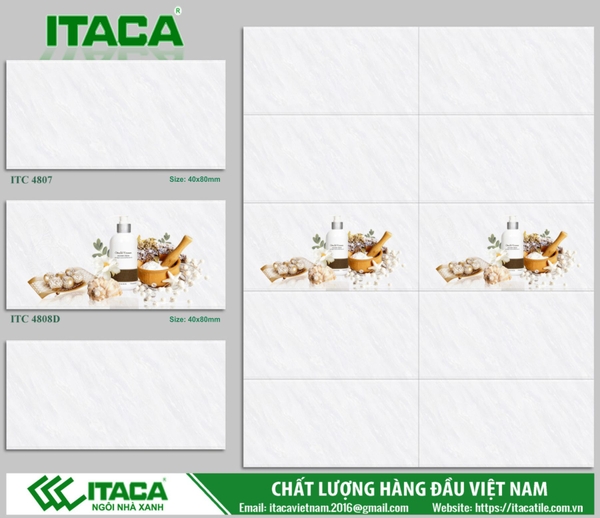 GẠCH ỐP 40x80: ITC4807.4808D
