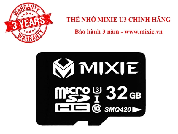 Thẻ nhớ Mixie 32GB U3 Micro TF tốc độ ghi 70M/s Chính hãng thương hiẹu Thái Lan