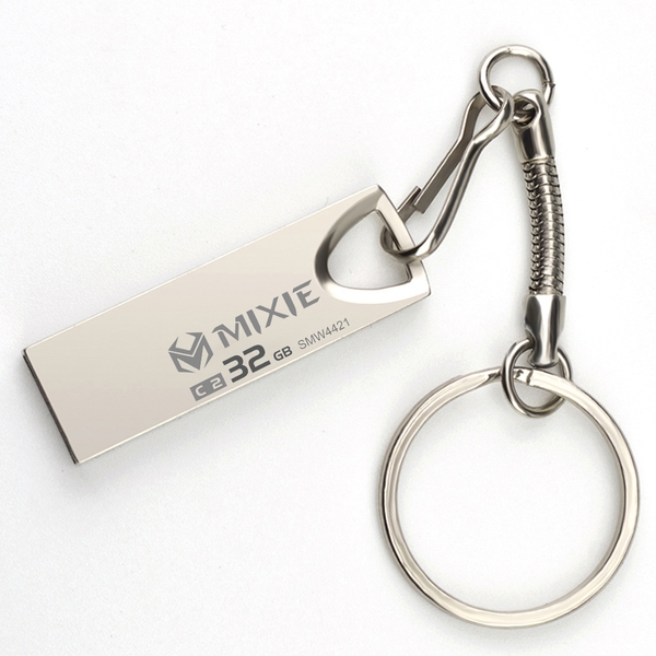 USB 2.0 MIXIE C2 Dung Lượng 32Gb - Kim Loại, Có Dây Đeo, Thời Trang, BH 2 Năm.