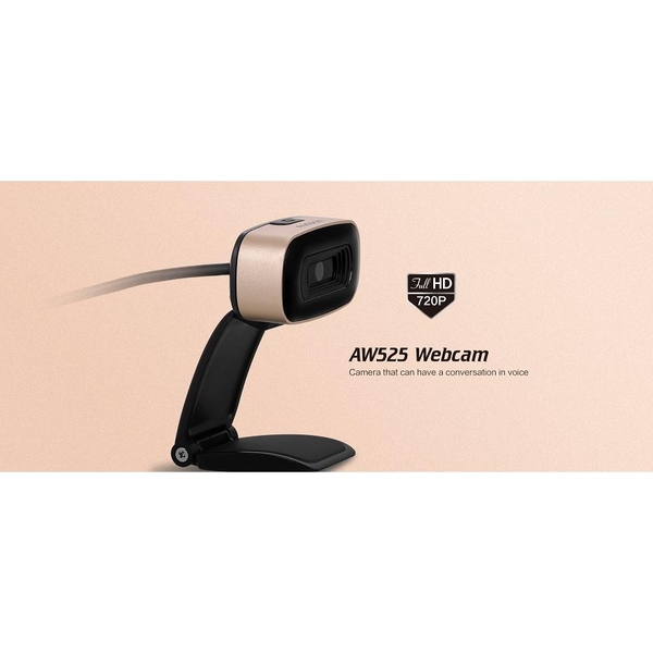 Webcam Ausdom AW525 - 1.0mpx HD 720P Cho Android Tv Box và Máy Tính