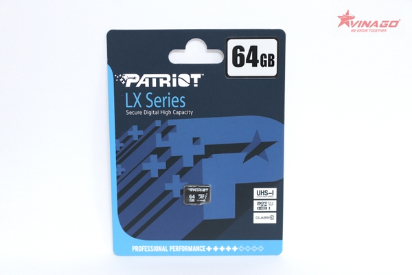 Thẻ nhớ Micro SDXC Patriot Cao cấp 64GB Chính Hãng