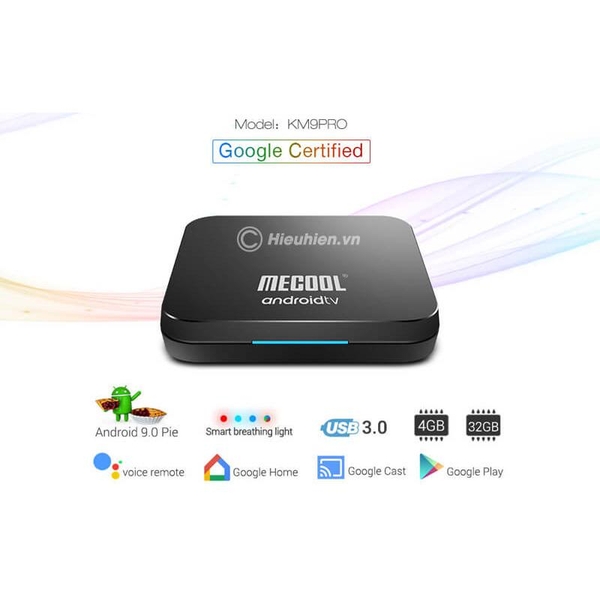 MECOOL KM9 Pro Android TV 9.0 Chip S905X2 4GB/32GB, Có Voice Remote