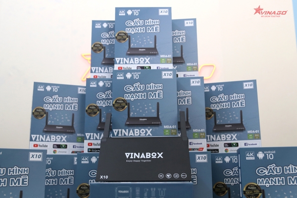 Android Tv Vinabox X10, Ram 4G Rom 32Gb, Android 10.0