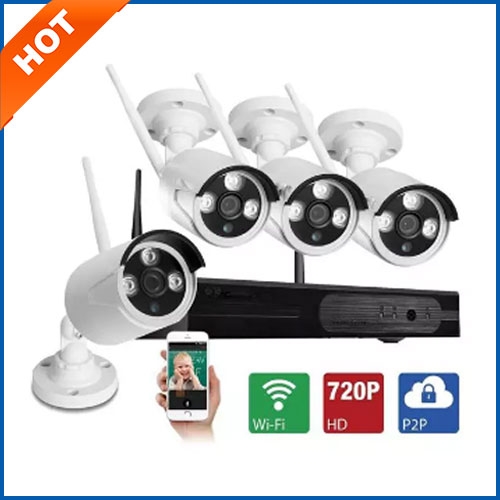 HD NVR K96041 - Bộ camera wifi 1 đầu ghi + 4 mắt camera 720P