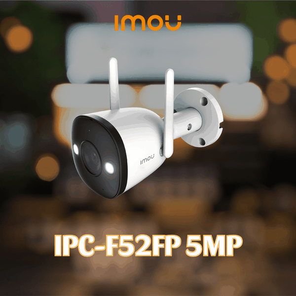 IMOU BULLET 2E 5M - IPC-F52FP - Camera Ngoài Trời chuẩn 3K - Có Màu Ban Đêm