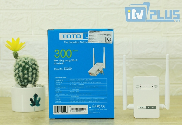 TOTO LINK - EX200 - Thiết bị mở rộng sóng Wi-Fi hiệu quả