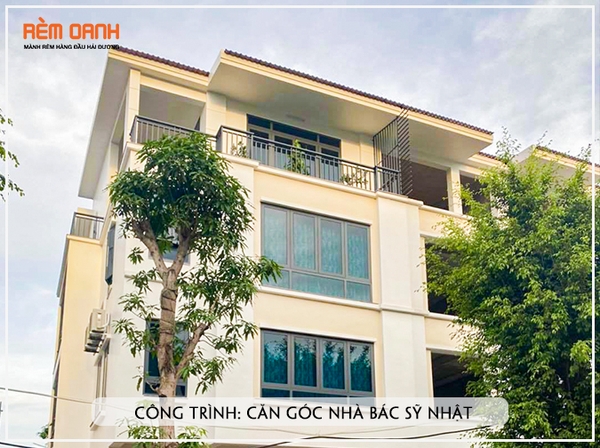 CÔNG TRÌNH RÈM CỬA: CĂN GÓC NHÀ BÁC SĨ NHẬT