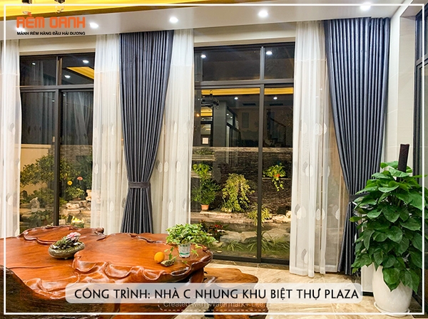 CÔNG TRÌNH RÈM CỬA: CHỊ NHUNG KHU BIỆT THƯ PLAZA