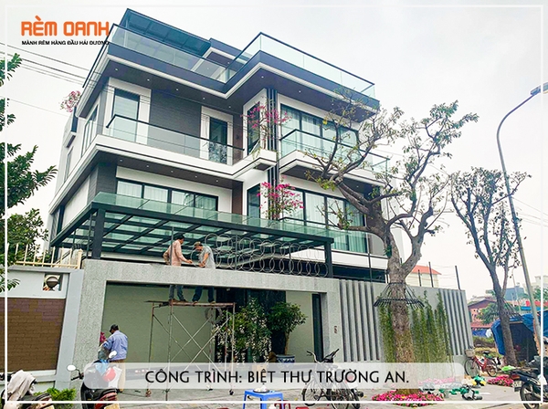 CÔNG TRÌNH RÈM CỬA: BIỆT THỰ TRƯỜNG AN - HẢI DƯƠNG