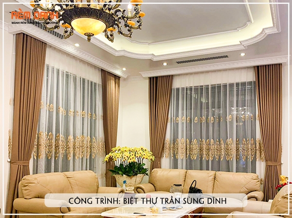 CÔNG TRÌNH RÈM CỬA: BIỆT THỰ TRẦN SÙNG DĨNH
