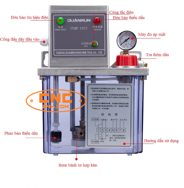 Thông số của bơm dầu tự động 