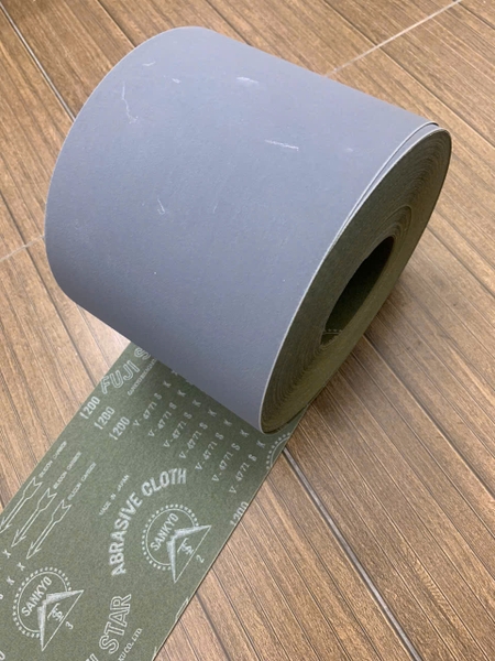Vải nhám P1200 siêu mịn, dạng cuộn, chất liệu nền vải, made in Japan