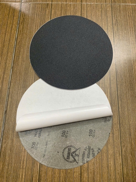 Giấy ráp tròn phi 300mm (12''), có keo dính, hãng Fujistar Sankyo