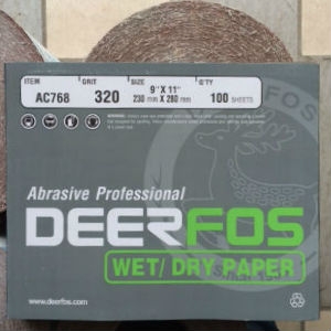 Giấy nhám Deerfos AC768, kích thước 230mmx280mm, nhập Hàn Quốc