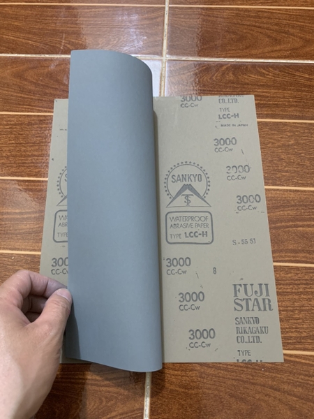 Một số loại giấy nhám nước thông dụng, giấy nhám nhật bản, nhám tờ