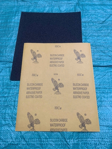 Giấy nhám thô, độ nhám P80, hãng Đại Bàng, kích thước 9''x11''