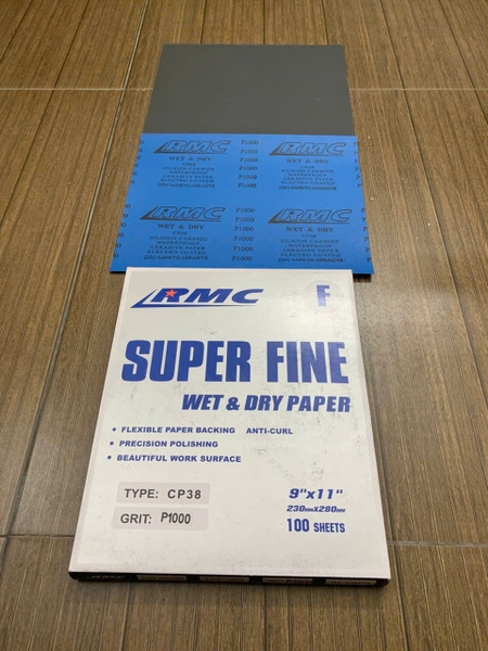 Giấy ráp mịn #1000 RMC, mã CP38, kích thước 230mmx280mm