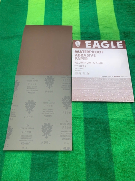 Giấy giáp Kovax màu đỏ Tokyo Japan, độ nhám P600, kích thước tờ A4