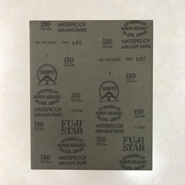 Nhám tờ Fujistar sankyo #150, P150, màu đen, kích thước 230mmx280mm