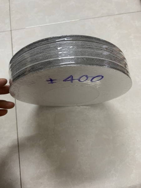 Nhám tròn keo dính Sankyo 8” (D 200mm), Mã LCCS-CW, độ nhám P400, màu đen