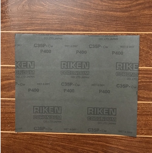Bán nhám tờ nước Riken mã CP35, kích thước 9''x11'', độ nhám P400