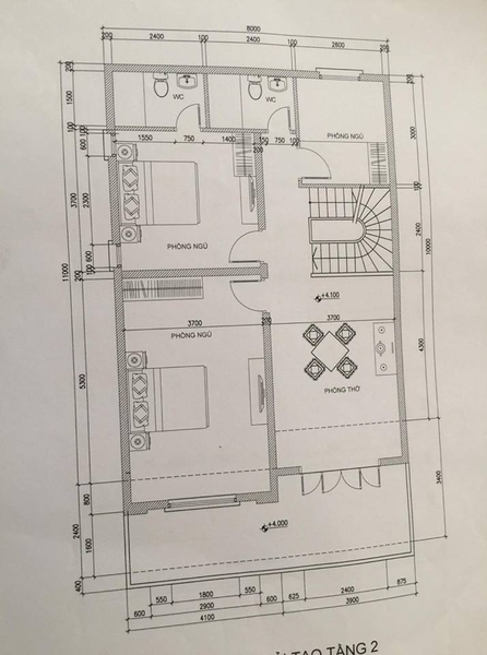 Bản thiết kế nhà khung thép và sàn bê tông nhẹ Bản vẽ kỹ thuật nhà 2 tầng tại Bắc Ninh
