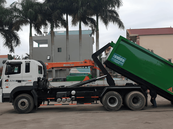 Xe chở rác thùng rời 22 khối (Hooklift) Hyundai | MH - CẦU NỐI THÀNH CÔNG