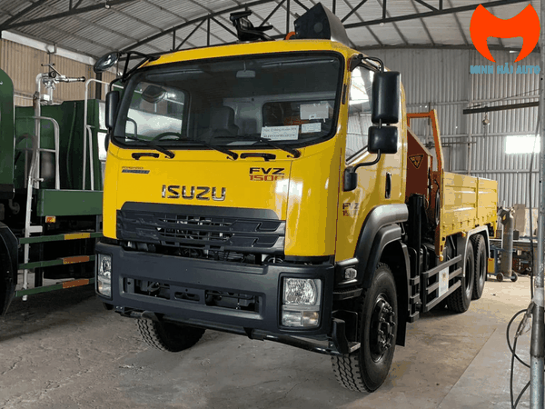 Xe Tải ISUZU FVZ Euro 5 Gắn Cẩu Gấp 8 Tấn Palfinger