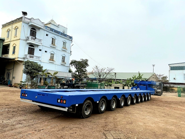 Fooc lùn 10 giàn rút dài tải 130-160 Tấn, có đánh lái trục mâm xoay ...