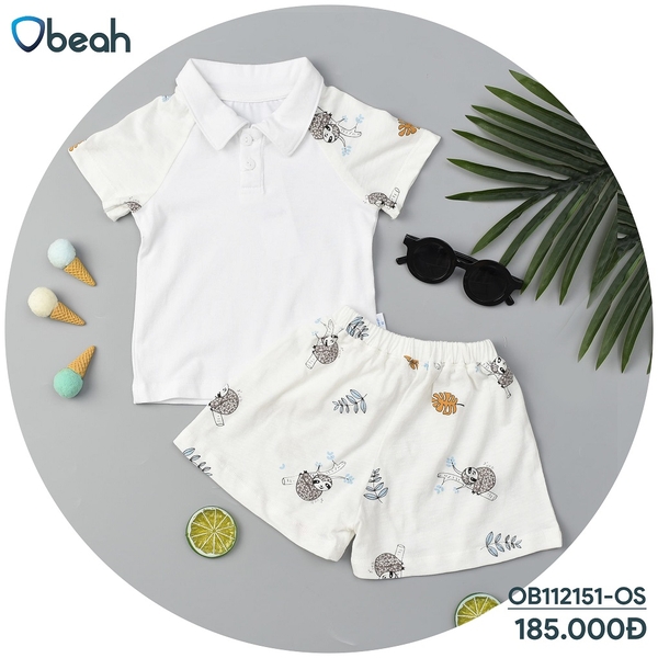 Bộ cộc Polo Cotton Organic