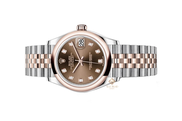 Đồng Hồ Rolex Lady Datejust 31 278241 Mặt Số Chocolate Cọc Số Kim Cương