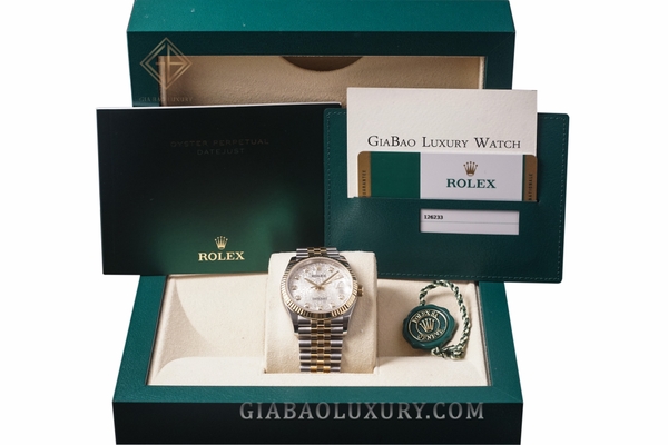 Đồng Hồ Rolex Datejust 36 126233 Mặt Số Vi Tính Bạc